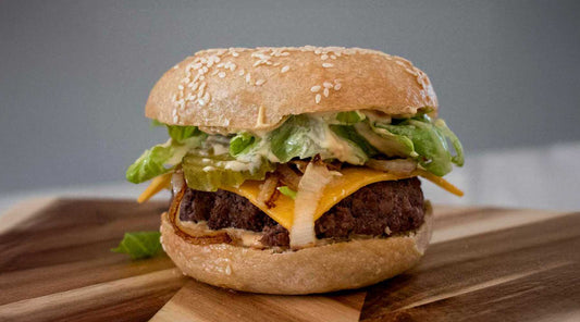 The Cookout Bagel Burger